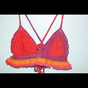 Handmade ruffle bralette